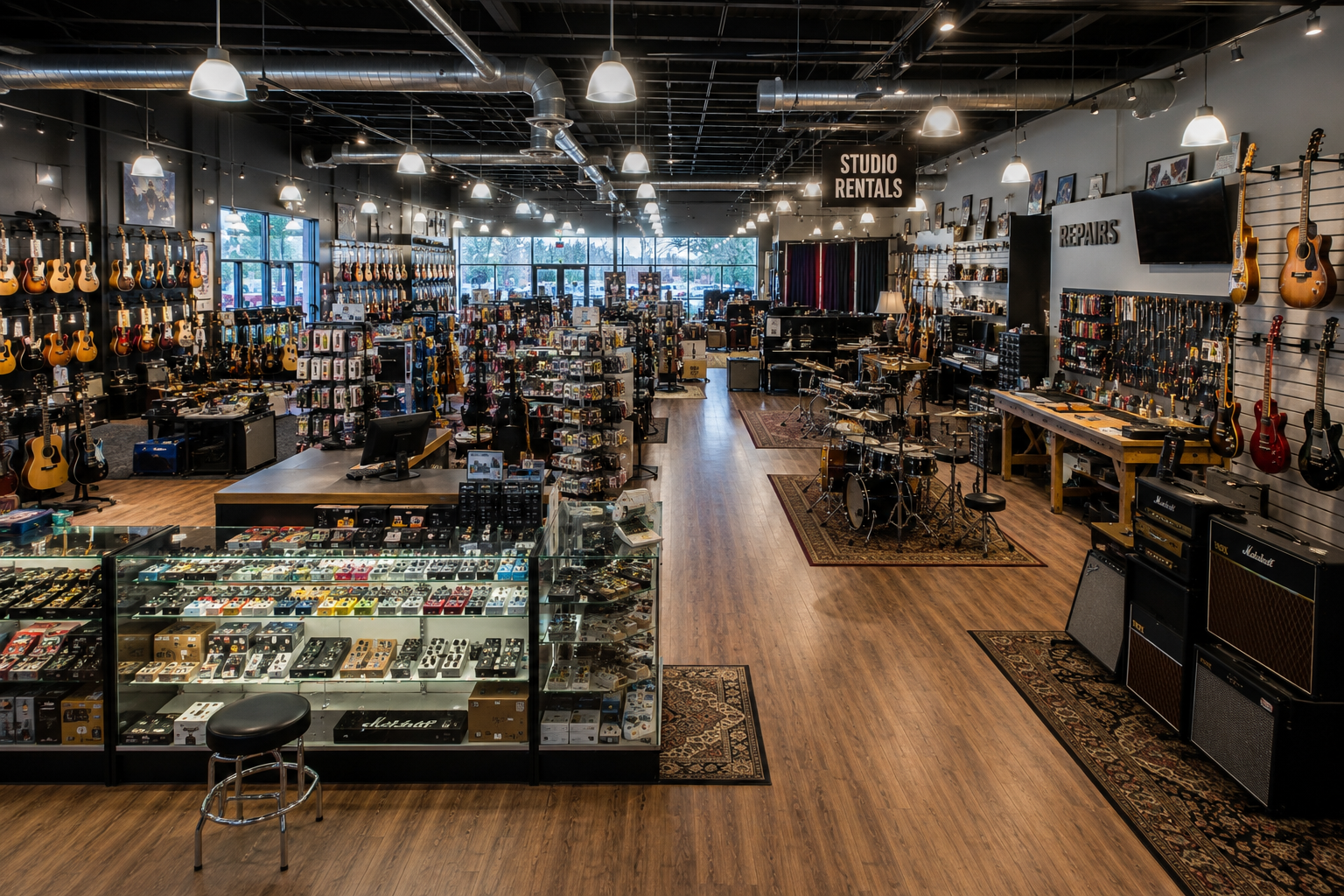 Music Retailer with Repair Division & Studios